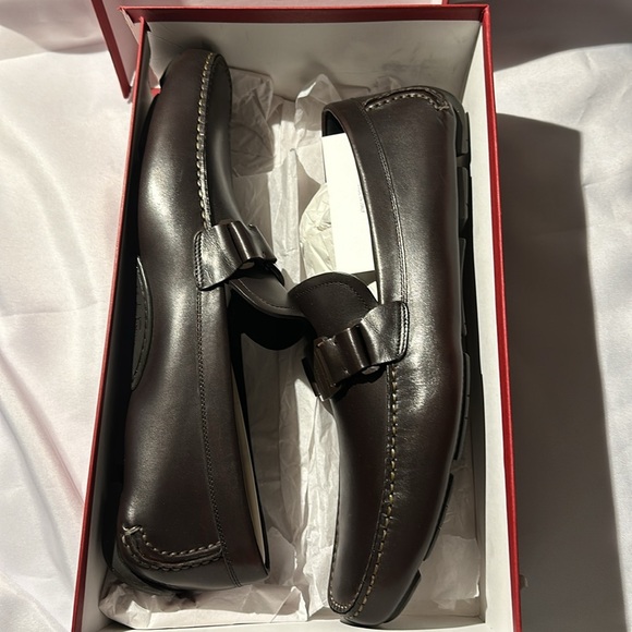 Salvatore Ferragamo Hickory Calf Shoes size 12 D